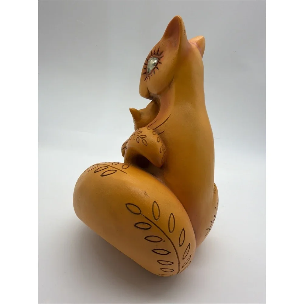 Handmade Wood Chipmunk‎ Squirrel Figurine Hand Painted